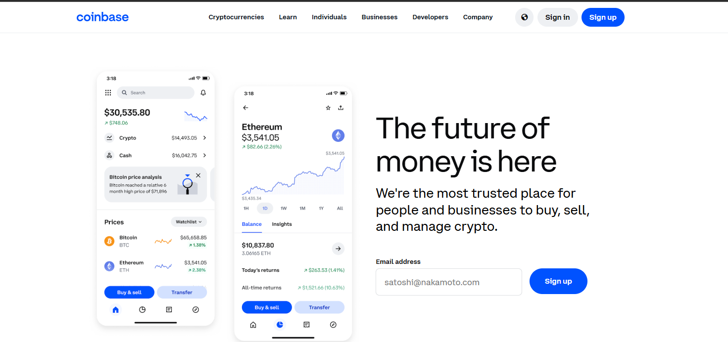 Cryptocurrency Exchange Coinbase